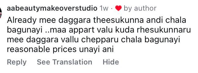 Customer review screenshot