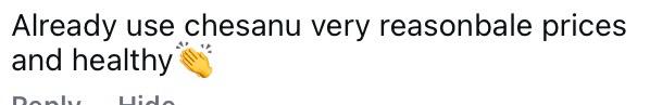 Customer review screenshot