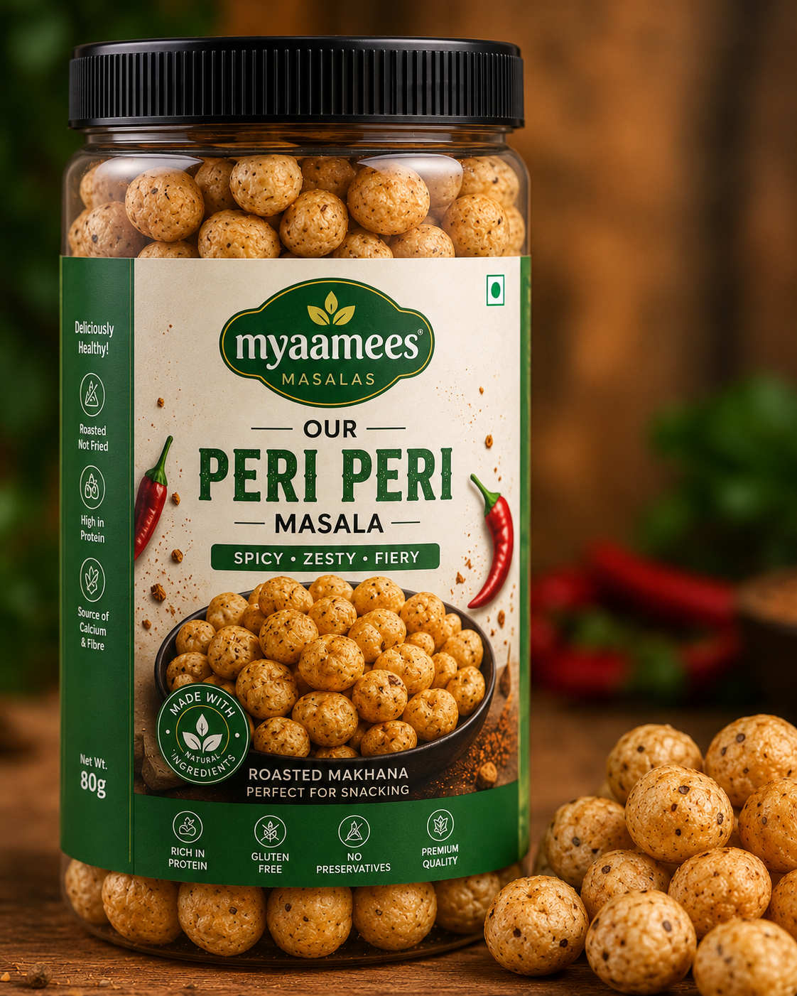 peri peri makhana