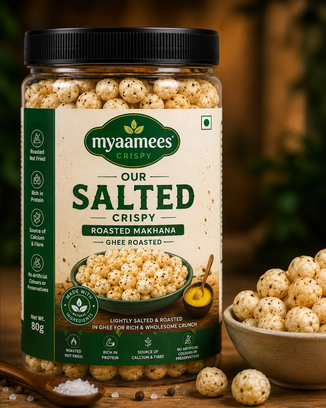 salted makhana